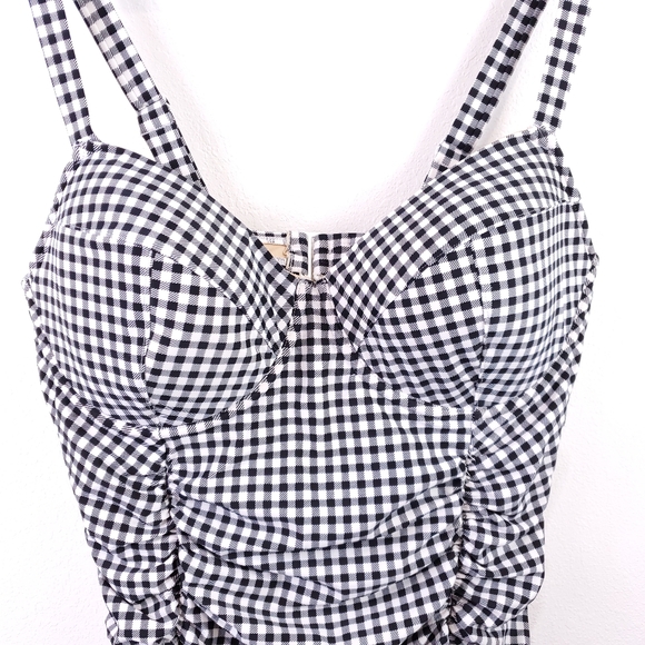 Old Navy Gingham One Piece Swim Suit - Picture 2 of 8